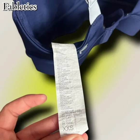 Pre-Owned Fabletics Sports Bra – Navy Blue | Size XXS - Picture 3 of 8